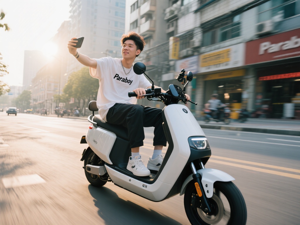 Paraboy骑行自拍记录：与心爱小电驴的欢乐时光