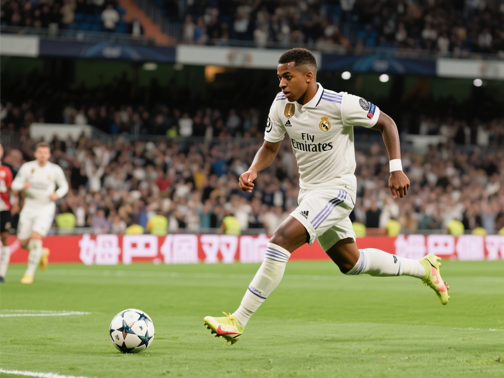 姆巴佩梅开二度 皇马豪取三连胜 作为皇马阵中的新星,姆巴佩在本场比赛中展