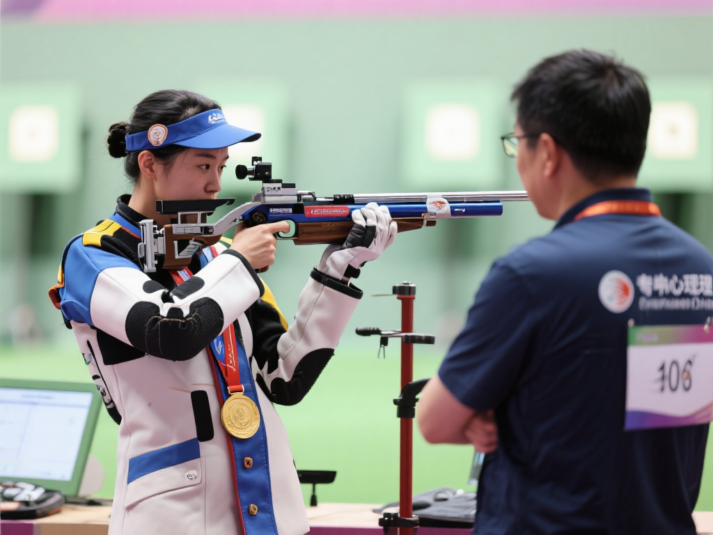 中国选手步手枪射击世界杯勇夺双金