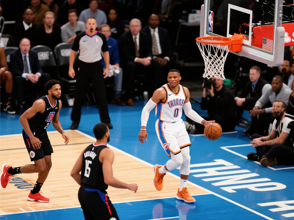 威少错位单打巴恩斯，上篮三不沾裁判争议判罚